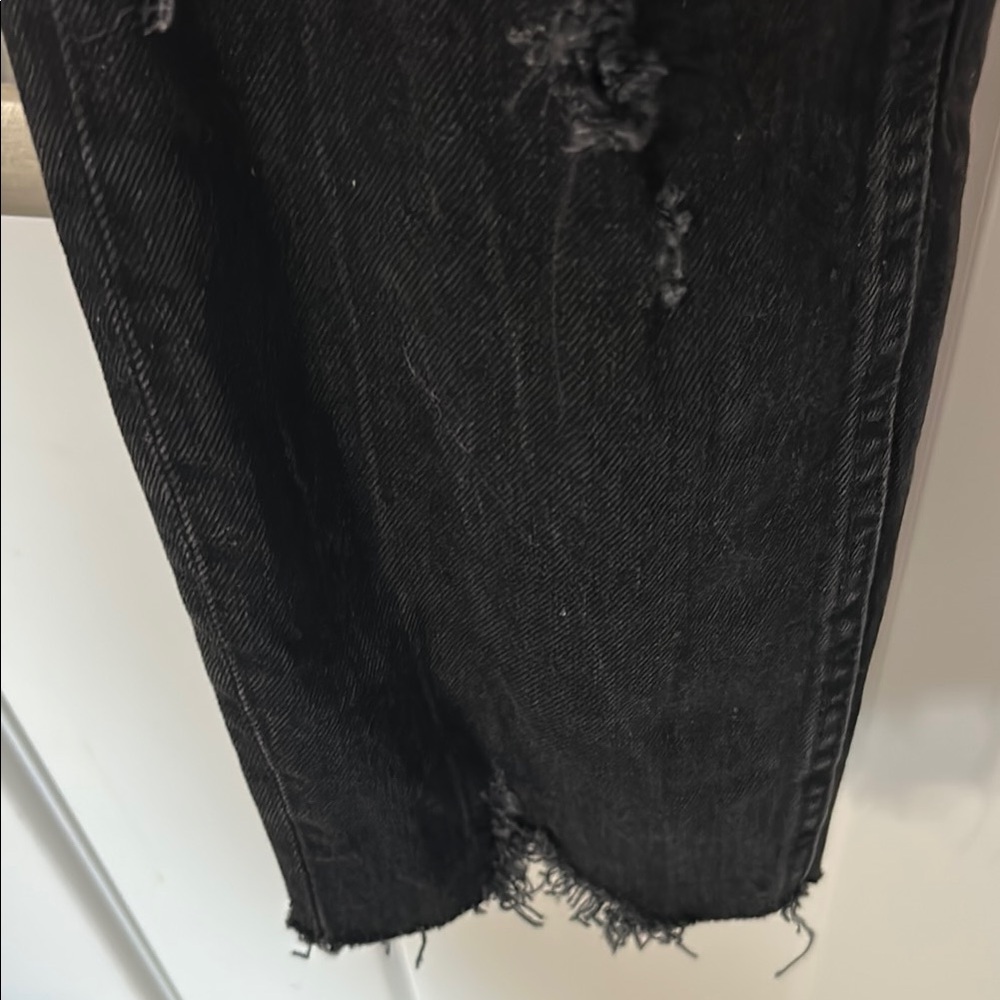 Abercrombie & Fitch Black Distressed Ankle Jeans - Picture 6 of 10